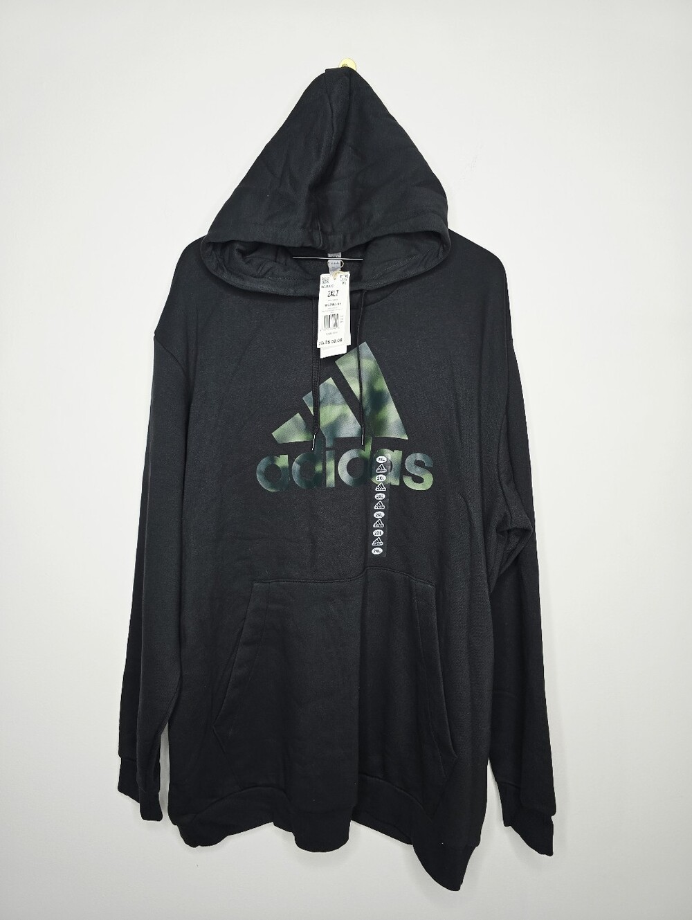 Adidas Camo Logo Hooded Sweatshirt Size 2XLT NWT